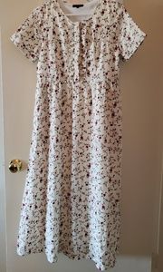 Roolee cream floral maxi dress